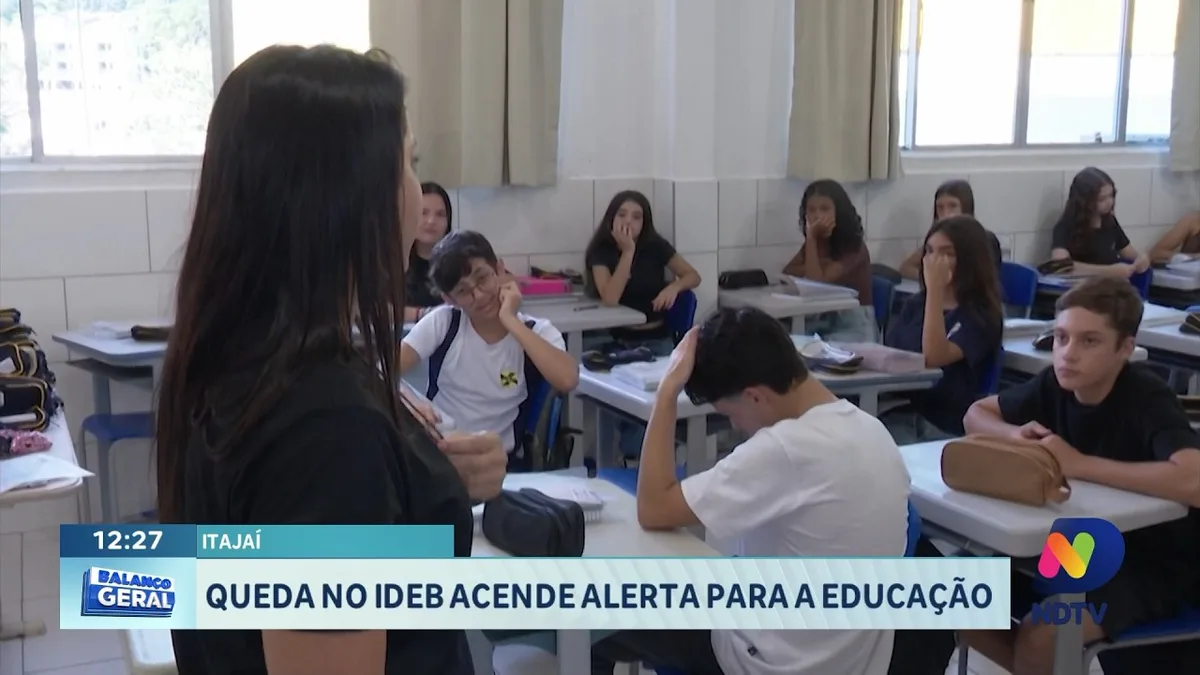 Queda no Ideb de Itajaí gera alerta para a educação municipal