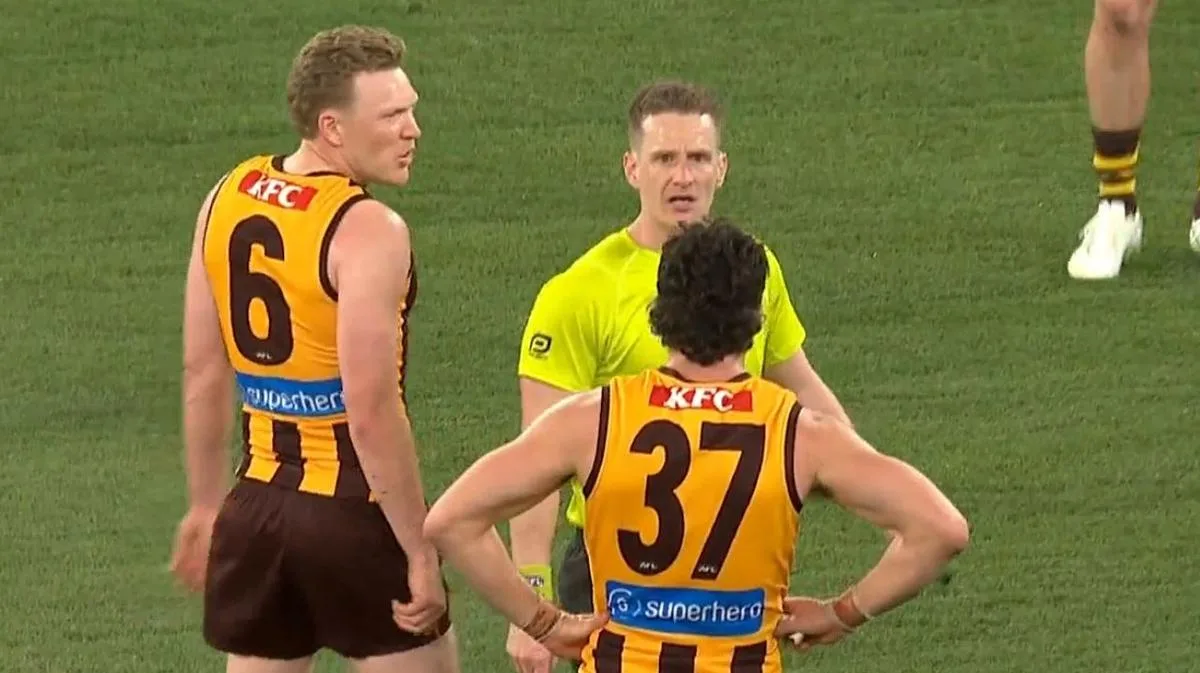Umpires Hayden Meyer and Brett Rosebury locked in for AFL grand final