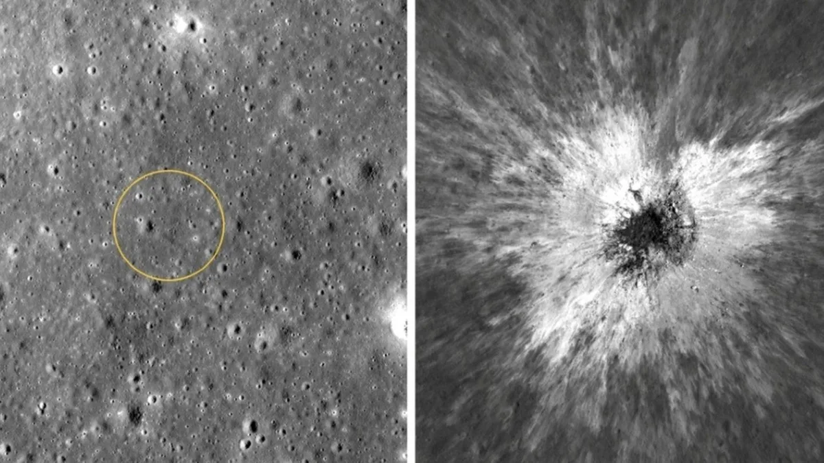 Nasa-Forscher entdecken kürzlich entstandenen neuen riesigen Mondkrater