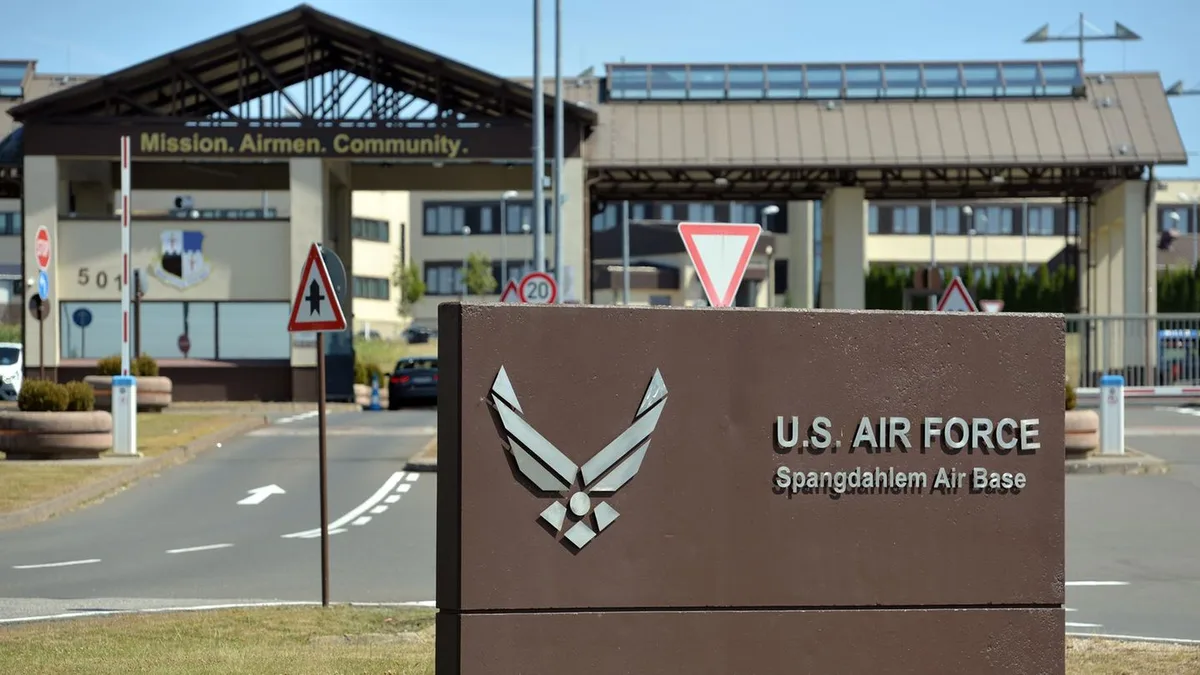 Rheinland-Pfalz: Militärflugzeug an US-Airbase Spangdahlem abgestürzt