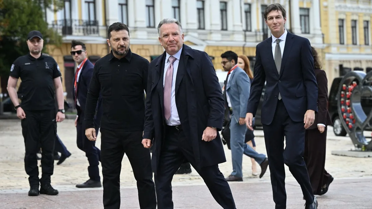 Witkoff and Kushner, in a first, visit Ukraine for peace talks
