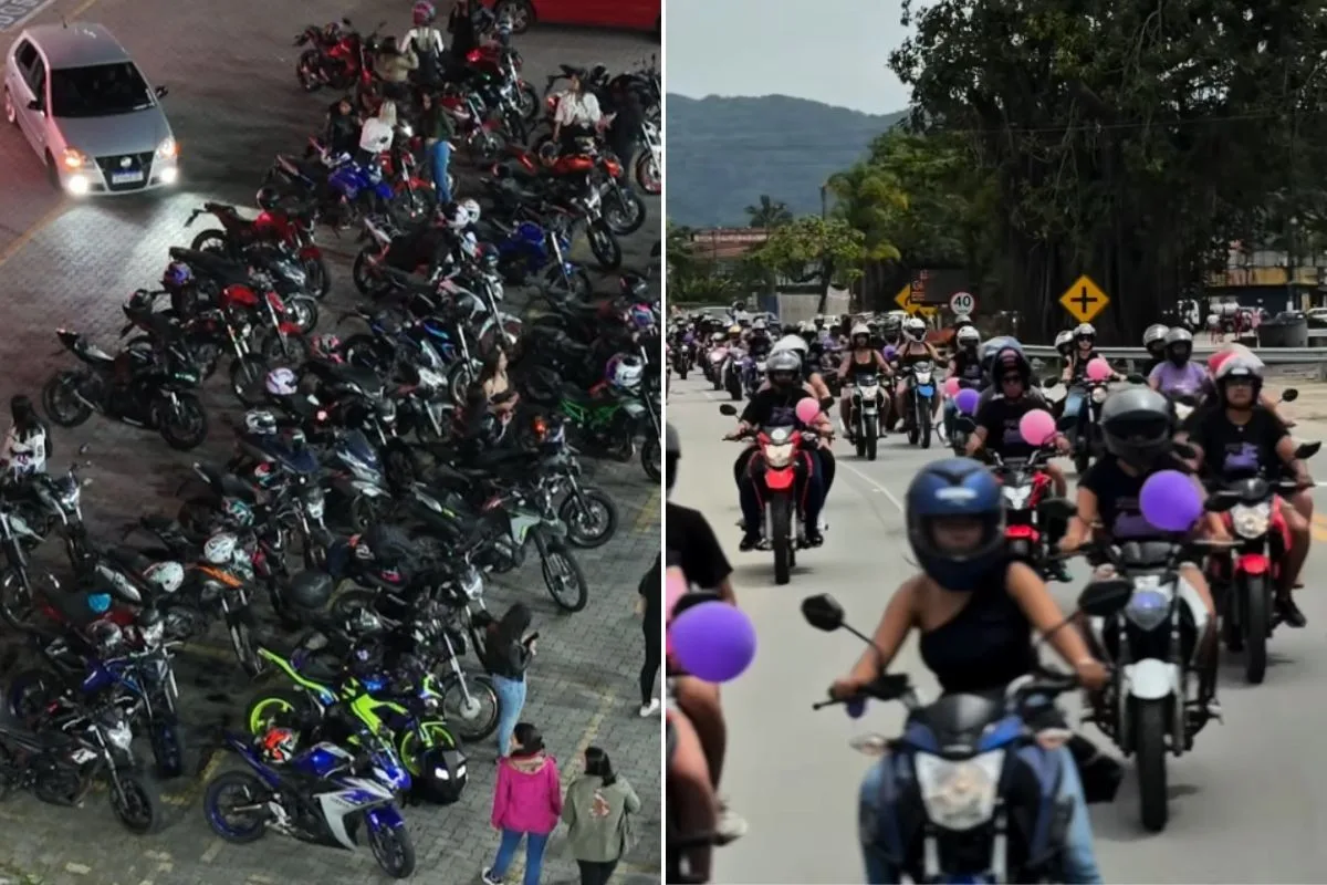 Amigas criam motogrupo feminino no litoral de SP: 'Lugar de mulher é nas duas rodas'