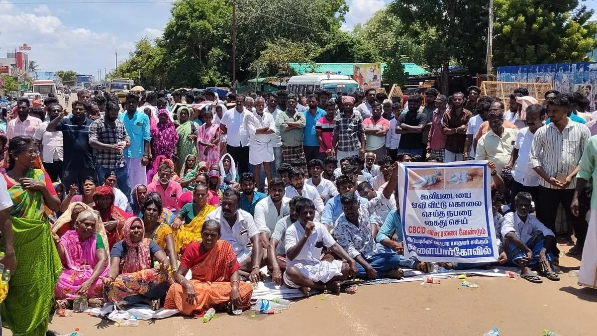 More than 70 detained after police lathi-charge protesters demanding action for double murder in Kalaiyarkovil