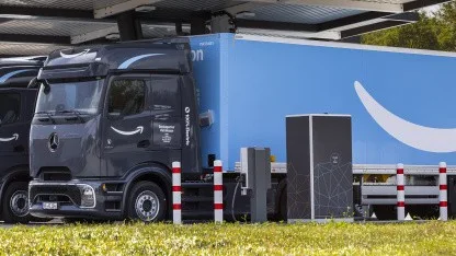 eActros 600: Amazon lässt Mercedes-E-Lkw auf deutschen Straßen fahren