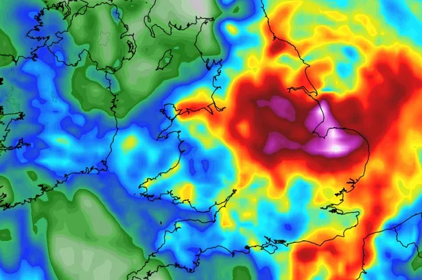 UK weather maps show 20 counties face heavy rain during 'Spanish plume' – list