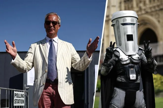 Nigel Farage réélu député face au candidat satirique Tête-de-Poubelle