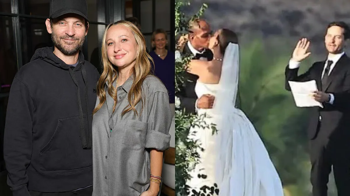 Tobey Maguire Officiates Ex-Wife Jennifer Meyer's Wedding To Billionaire Geoffrey Ogunlesi