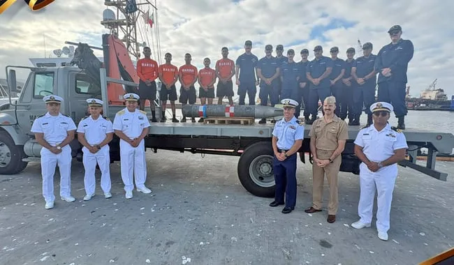 EU perdió un torpedo durante ejercicio militar y terminó en México: Así llegó a Ensenada