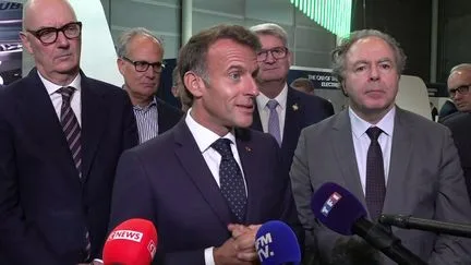 Il faut "mieux protéger le marché européen", défend Emmanuel Macron à l'ouverture du Mondial de l'auto