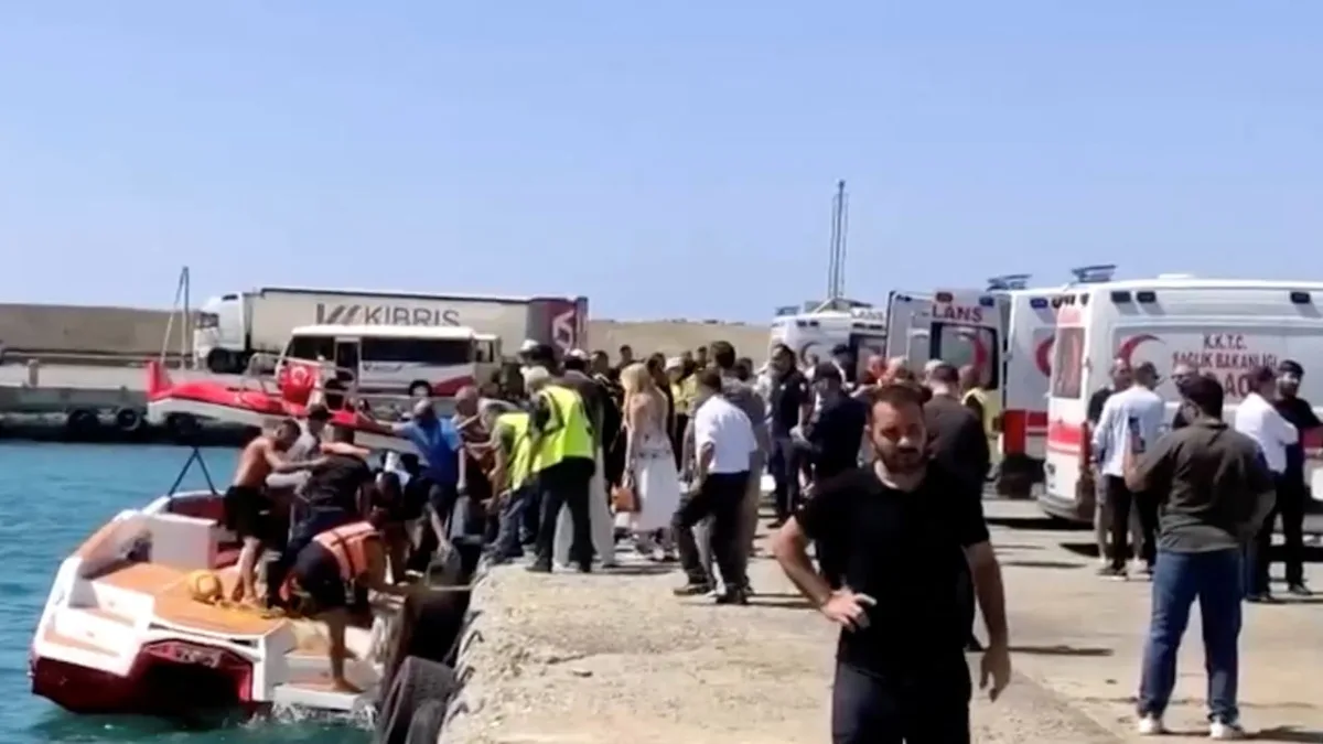 Ferry carrying more than 260 passengers capsizes off northern Cyprus