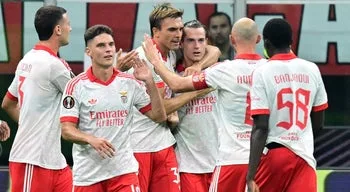 Benfica vence em casa do Milan