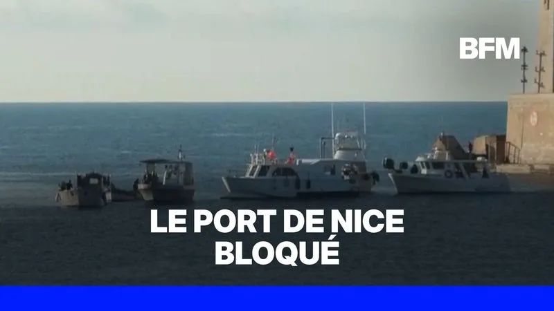 Des pêcheurs bloquent l'entrée du port de Nice pour protester contre les prix du carburant