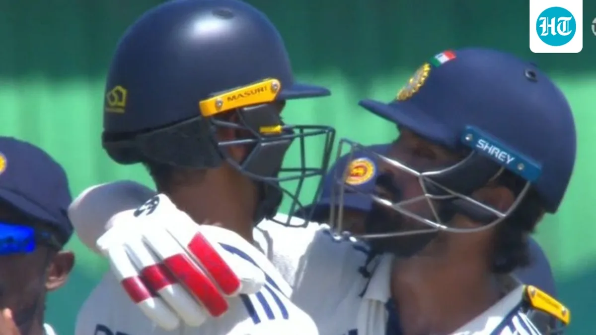 KL Rahul hugs, nearly kisses Devdutt Padikkal after surviving LBW review on teammate's advice during 1st Sri Lanka Test