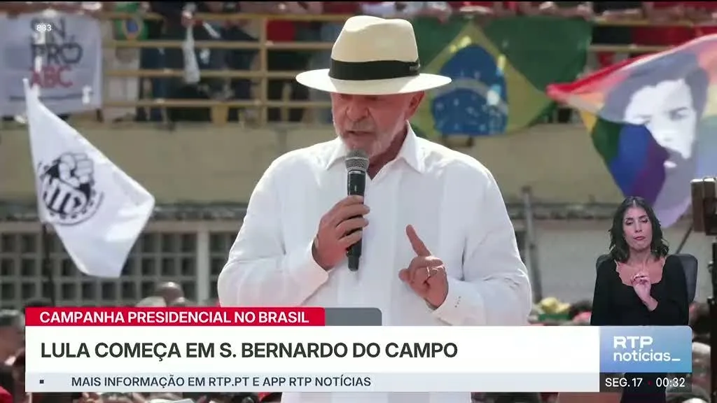 Presidenciais Brasil. Lula abre corrida a Brasília onde se afirmou como líder sindical