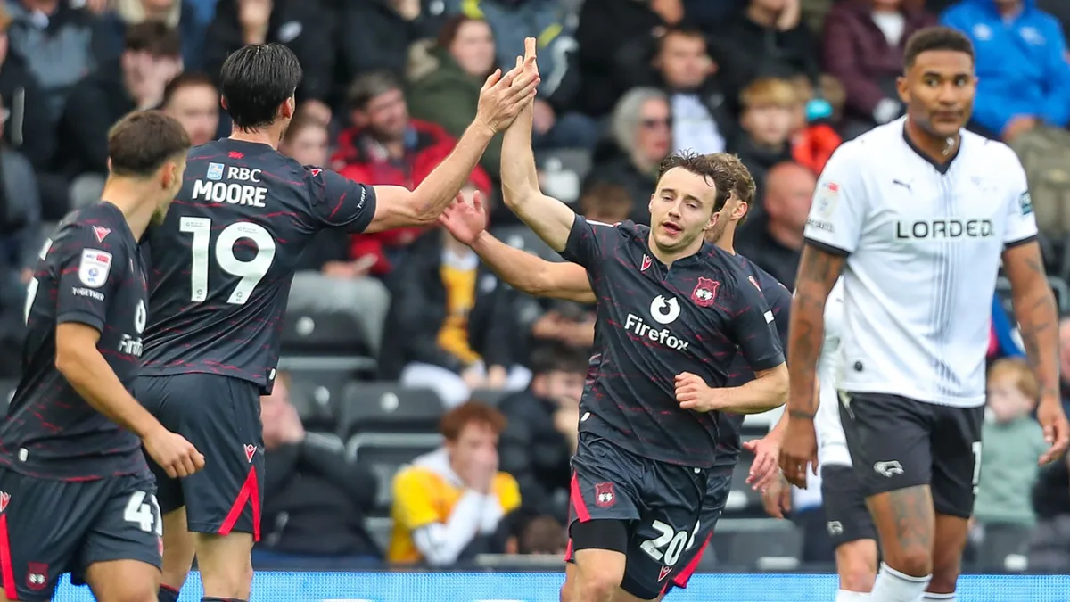 Derby's wait for a home win goes on after late Wrexham leveller