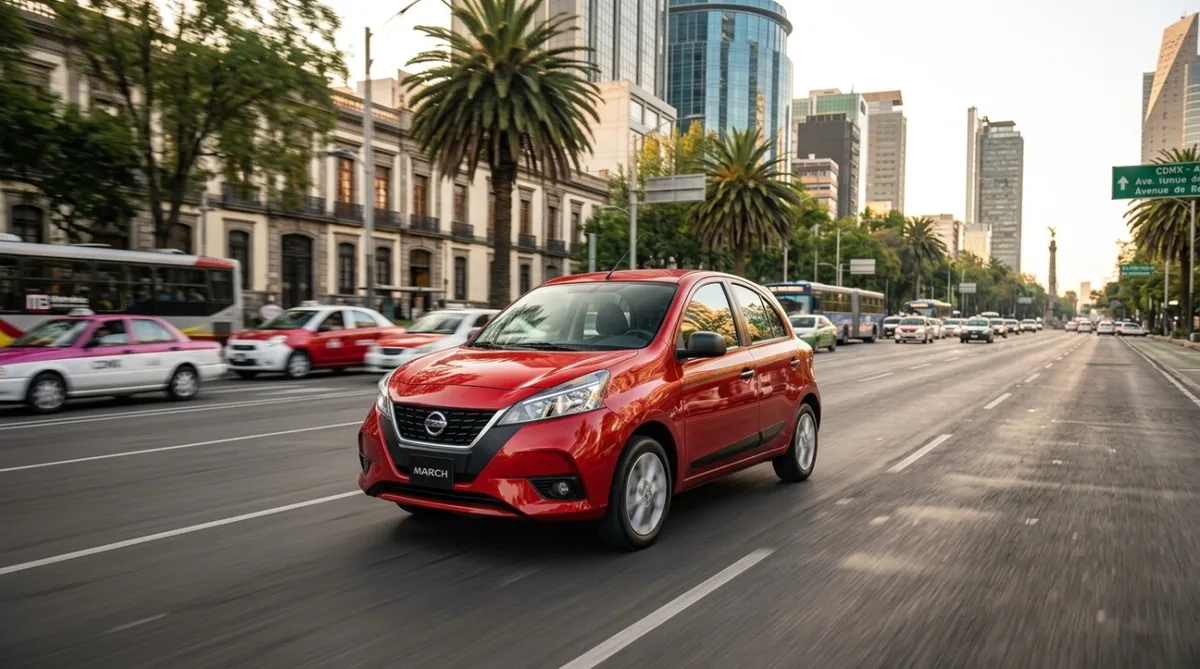 ¿Qué ganas por 28,000 pesos más? Comparamos el Nissan March más barato contra el más caro
