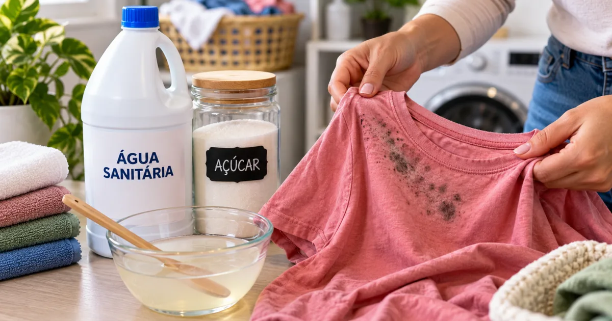 Misturar água sanitária com açucar pode resolver um problema comum das donas de casa