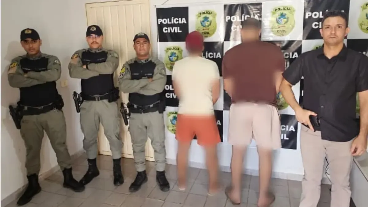 Dupla é presa após viajar 500 km para extorquir professora em São Miguel do Araguaia