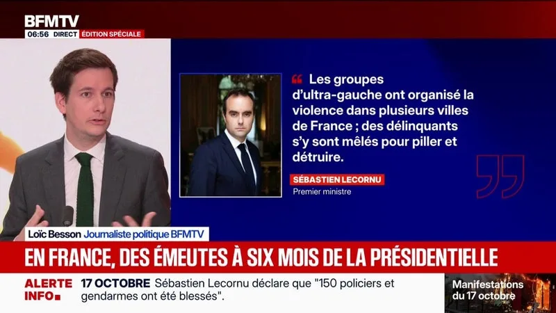 ÉDITO - Les réactions politiques après une journée de violences à six mois du premier tour de l'élection présidentielle