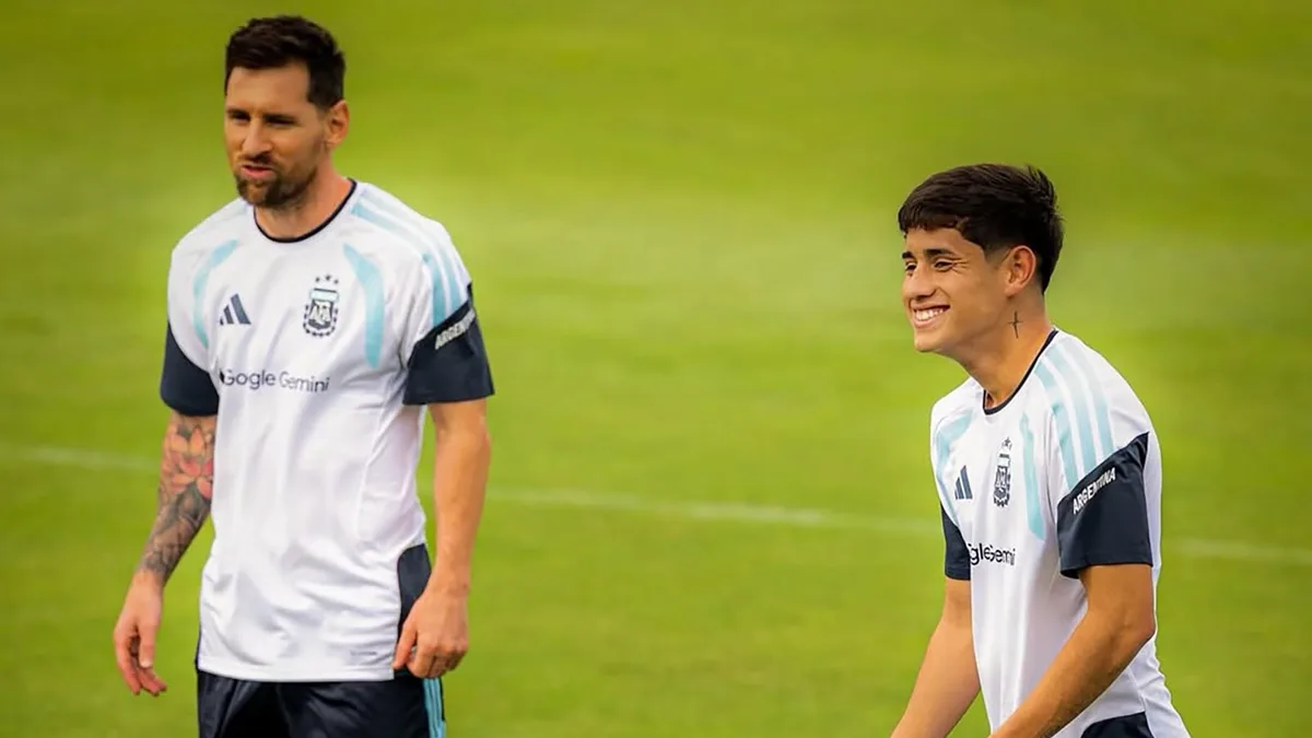 La reacción de Tomás Aranda al ver que Messi lo incluyó en su lista de las 10 mayores promesas del fútbol: “Es un honor”