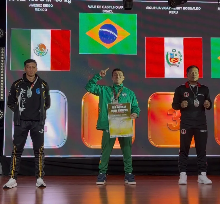 Iarly Castilho conquista dois ouros no Pan-Americano de Kickboxing