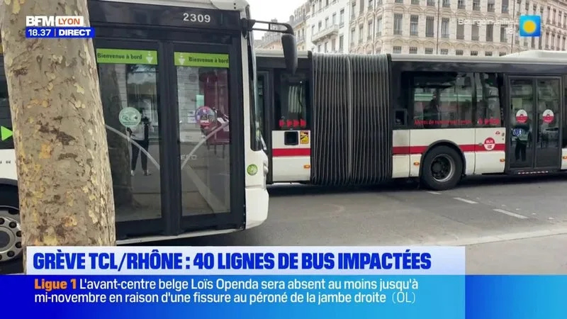 TCL : les conducteurs de bus en grève ce jeudi, 40 lignes de bus impactées
