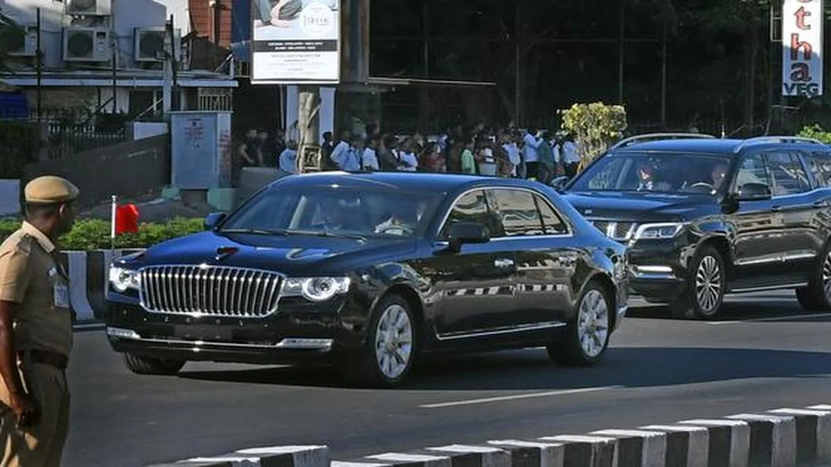 Xi Jinping’s official vehicle, Hongqi Limousine, makes its Delhi appearance