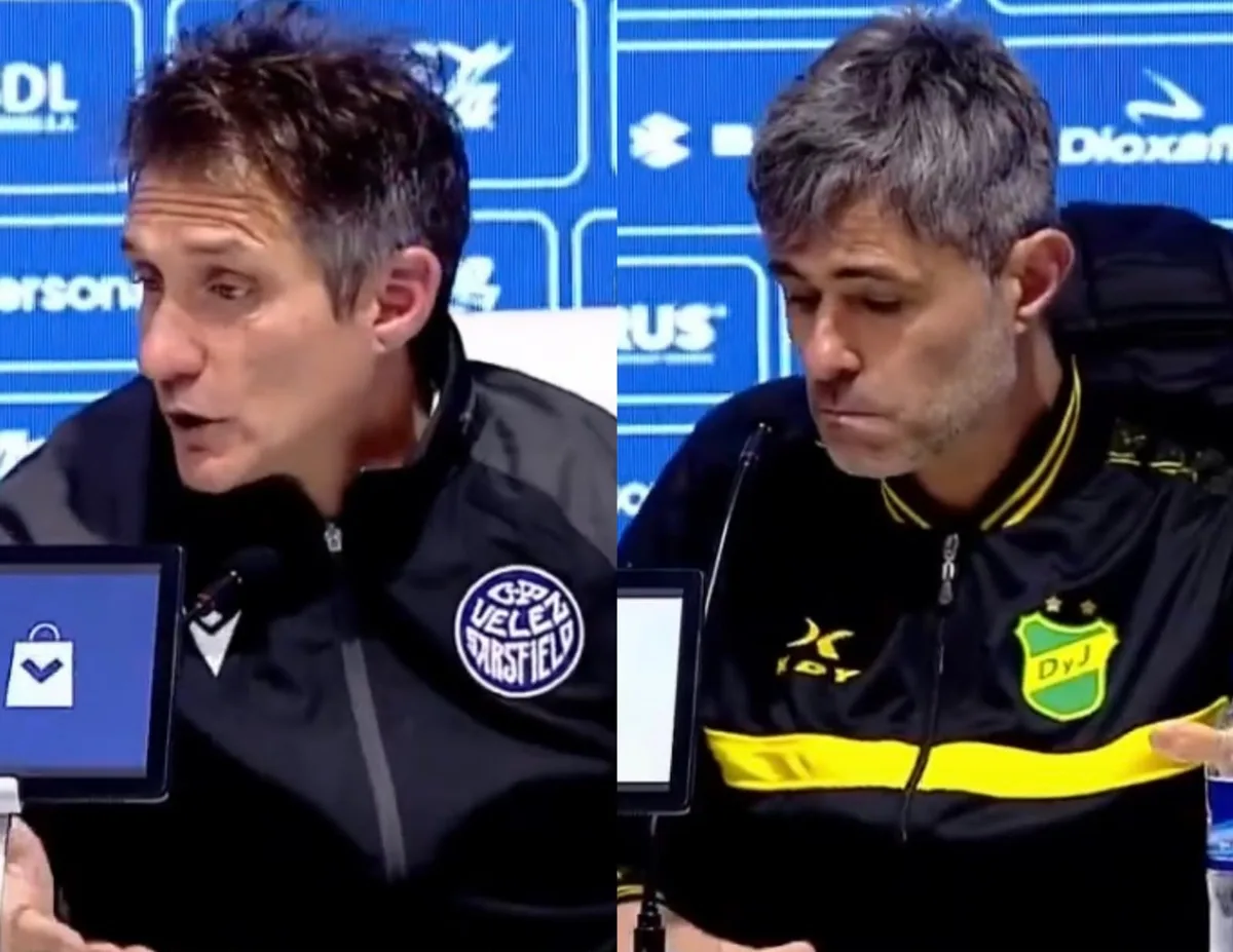 La explicación de Guillermo Barros Schelotto y Julio Vaccari tras su cruce luego del empate entre Vélez y Defensa