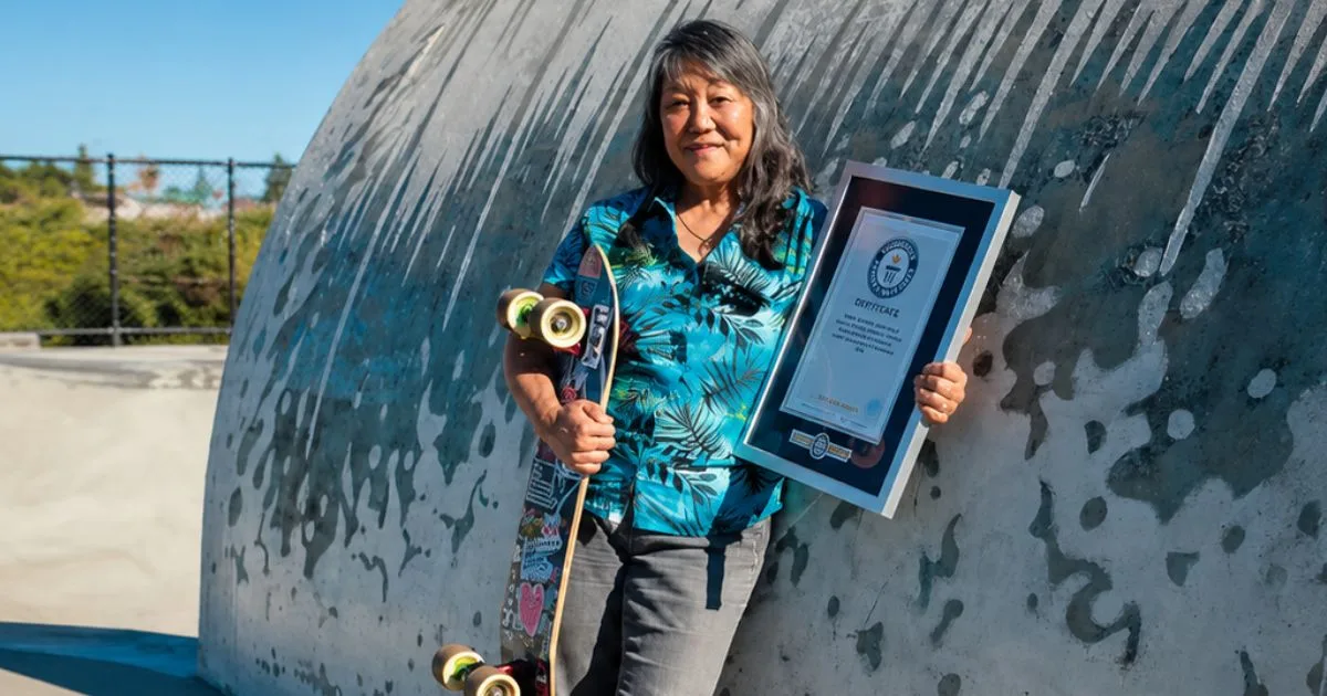 Ela começou aos 13 e hoje, com 66 anos, bateu o recorde de skatista mais longeva do mundo; mesmo acumulando títulos e atuando como treinadora, a americana avisa que continuará competindo nas pistas