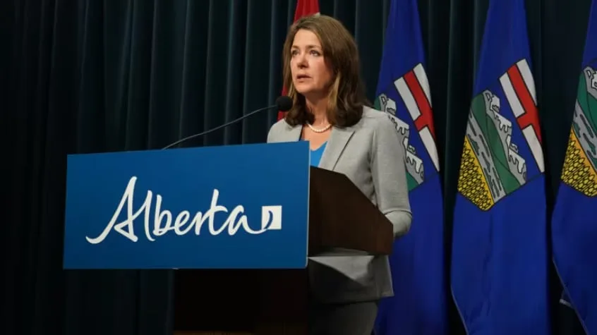 Danielle Smith takes questions at virtual town hall on data centres in Alberta, NDP calls for pause