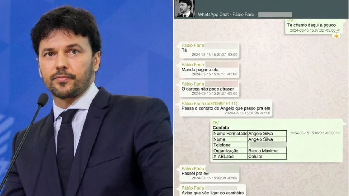 ‘O careca não pode atrasar’: Fábio Faria alertou Vorcaro sobre cobrança de Moraes por pagamentos ao escritório de esposa