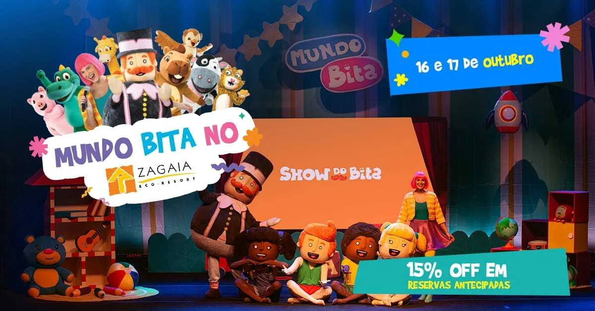 Outubro terá Mundo Bita e programação especial para crianças em Bonito