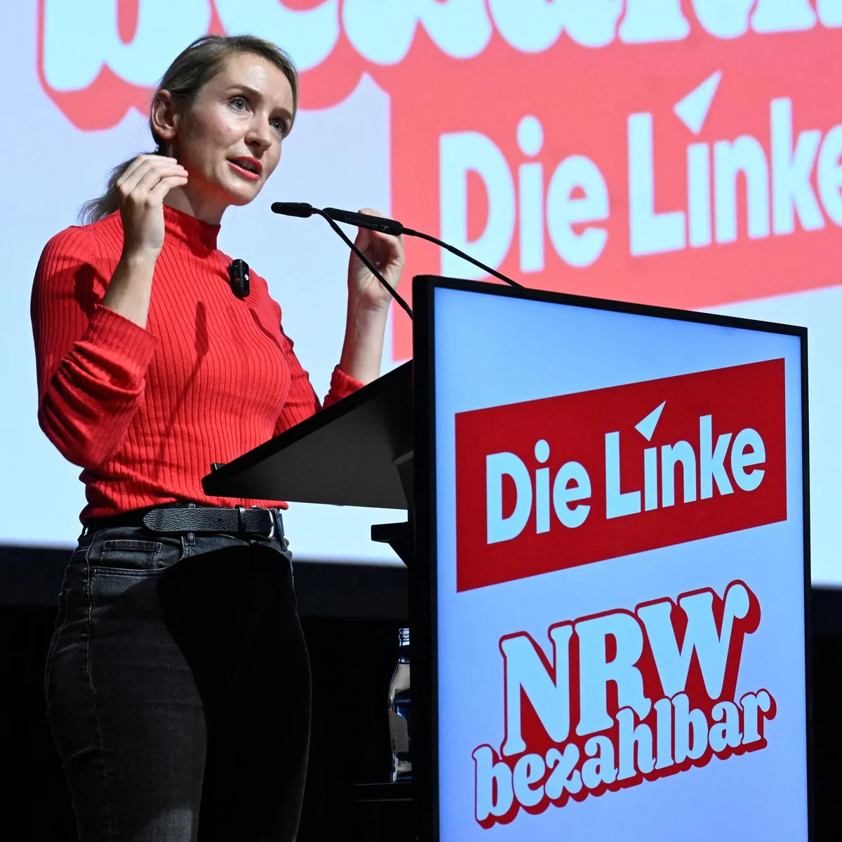 Die Linke - Partei-Chefin Schwerdtner weist Antisemitismus-Vorwürfe zurück