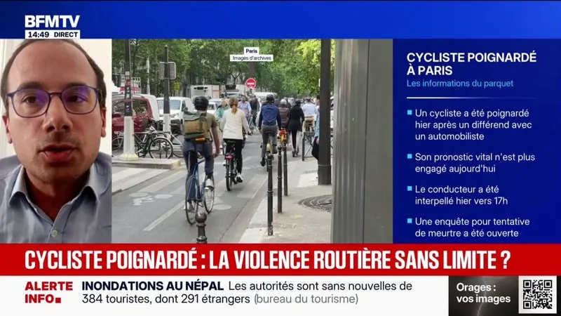 Cycliste poignardé: "Je suis consterné et horrifié", assure Dan Lert, adjoint au maire de Paris chargé des Transports