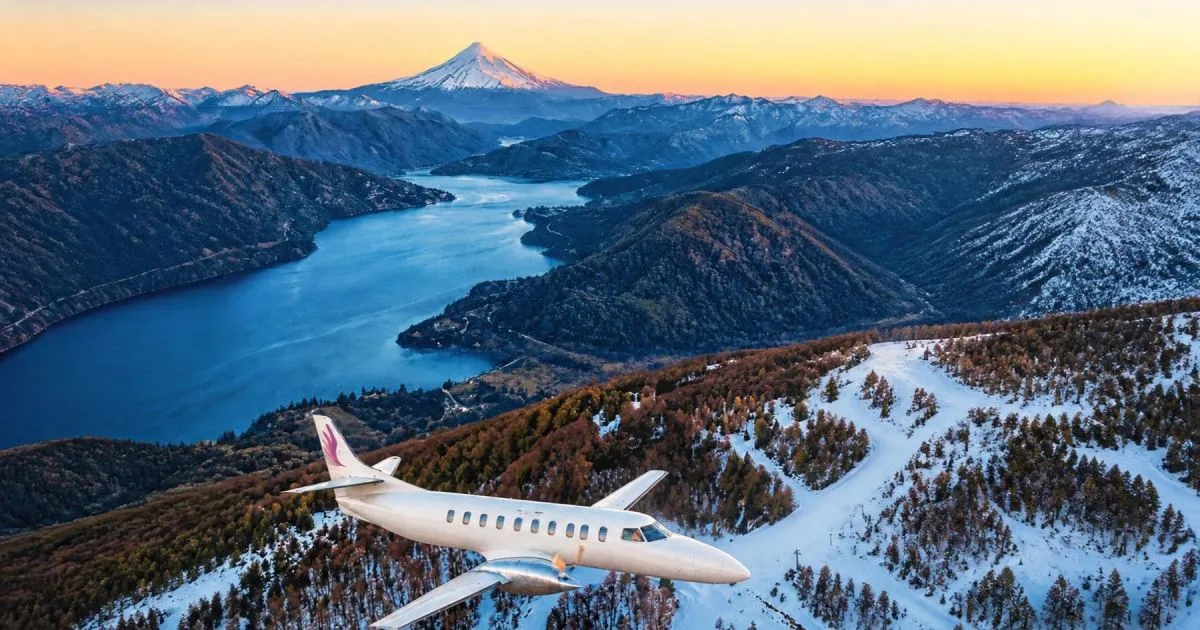 Así es volar de Neuquén a Chapelco: 50 minutos entre montañas, volcanes y lagos