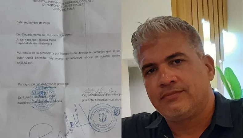 Un cirujano cubano, crítico del régimen, denunció que fue expulsado del hospital donde atendía pacientes