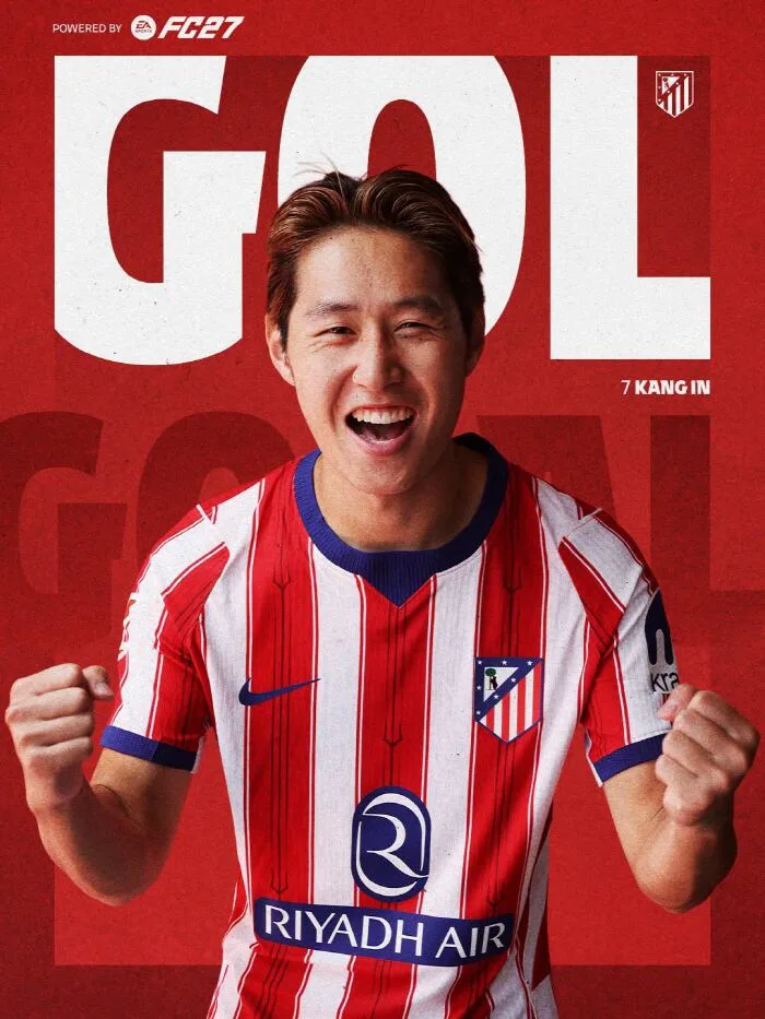[오피셜]韓 축구 초대형 호재! 이강인 벌써 두 번째 MOM 영광…아틀레티코 마드리드, 오사수나 4-0 격파 "계속 발전해 나가는 것"