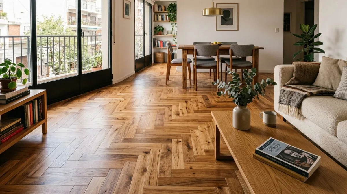 Los expertos en interiorismo coinciden: “Si querés que tu casa se vea mucho más elegante, el piso en espiga es la solución”