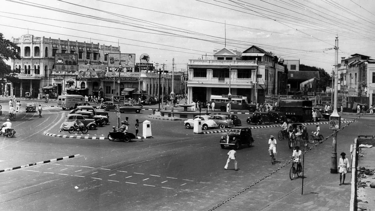 The four key roads of Madras that originate from Fort St. George