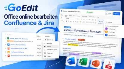 Anzeige: GoEdit - Office-Anhänge direkt in Confluence bearbeiten