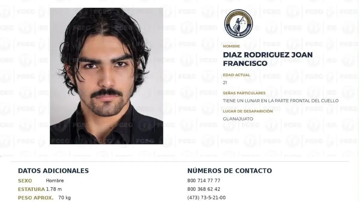 Localizan sin vida a Joan Francisco Díaz, estudiante de la Universidad de Guanajuato