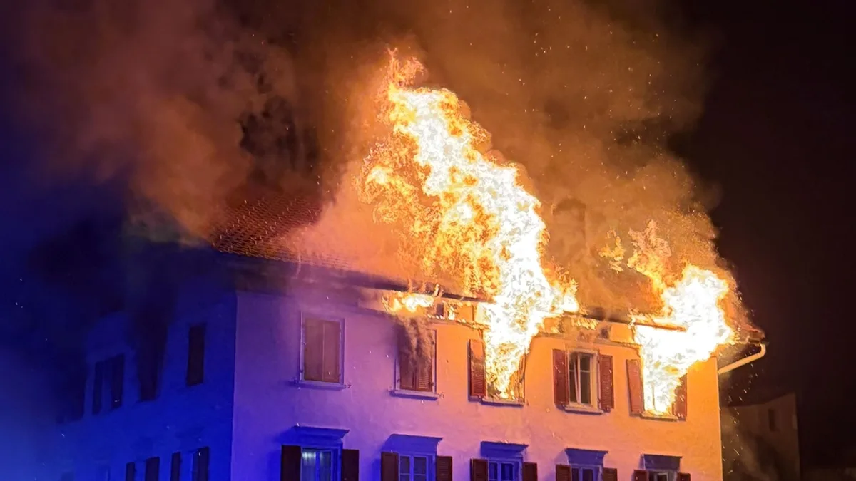 Five missing after fire 'completely destroys' restaurant with apartments