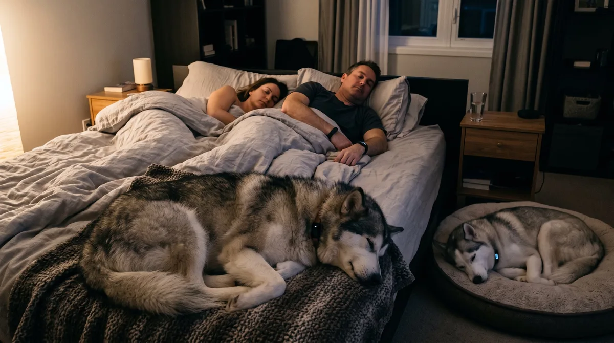 Un estudio reveló que dormir con un perro no afecta el descanso humano, pero sí el canino