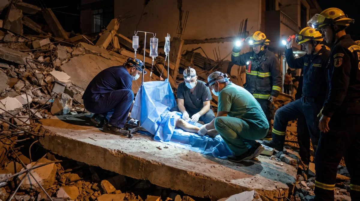 Cirugía en medio de los escombros del terremoto en Cali permitió rescatar a una mujer con vida: “Tenía un aplastamiento”