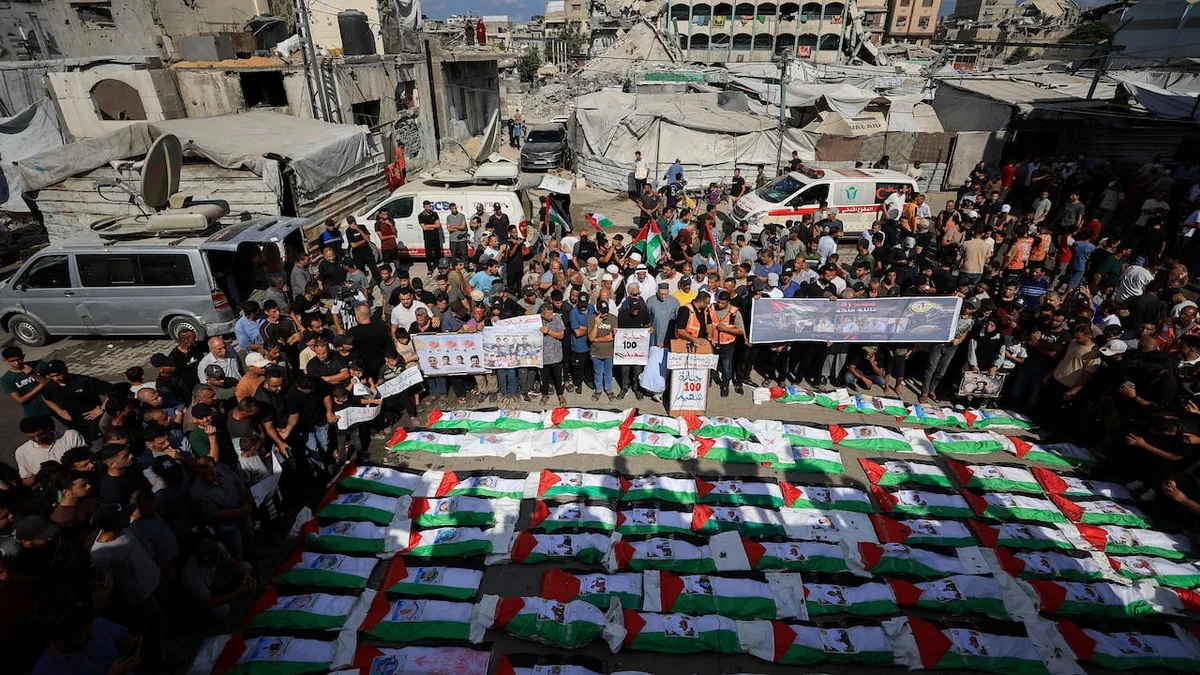 UN rights chief says uncovered remains in Gaza raise concerns of war crimes