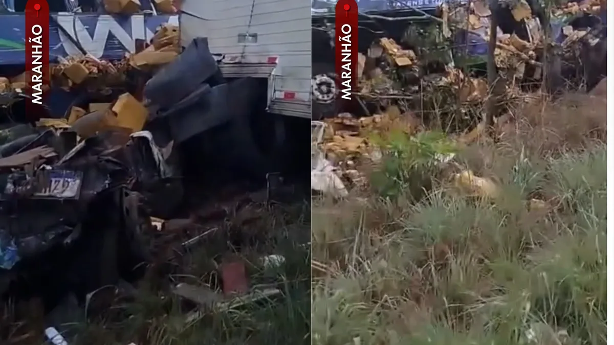 Colisão entre ônibus e caminhão-baú é registrada na BR-316, entre Timon e Caxias