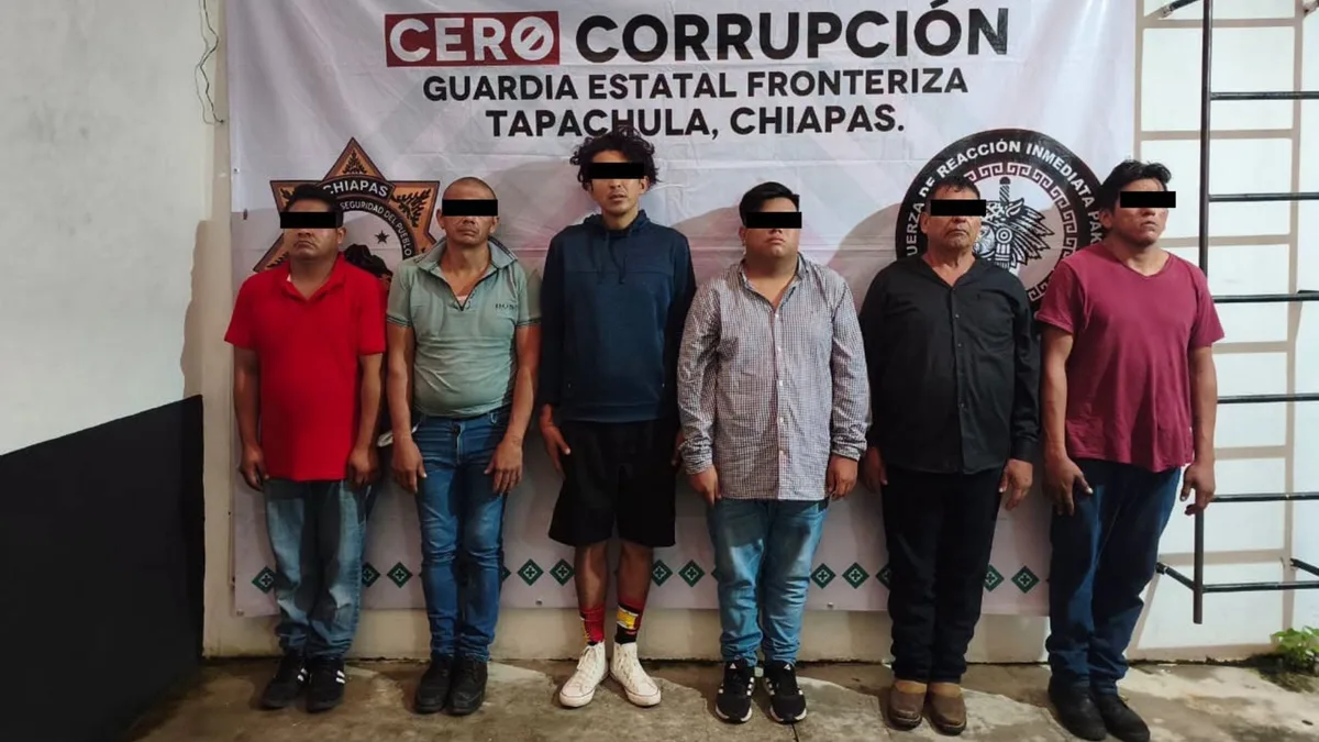 Capturan a 6 personas por robo de más de 500 mil pesos al Ayuntamiento de Cacahotán, Chiapas
