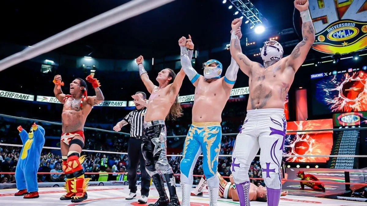 Místico, Dragón Rojo Jr., Star Jr. y Templario humillan a sus rivales de apuestas previo al 93 Aniversario del CMLL