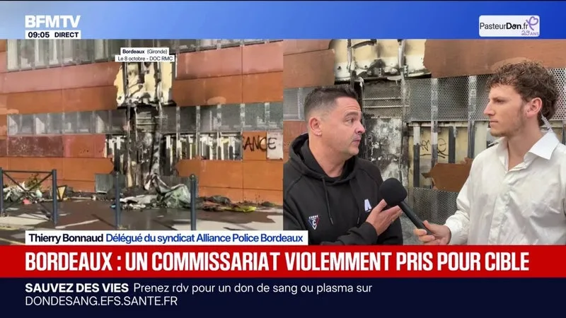 Bordeaux: un commissariat violemment pris pour cible