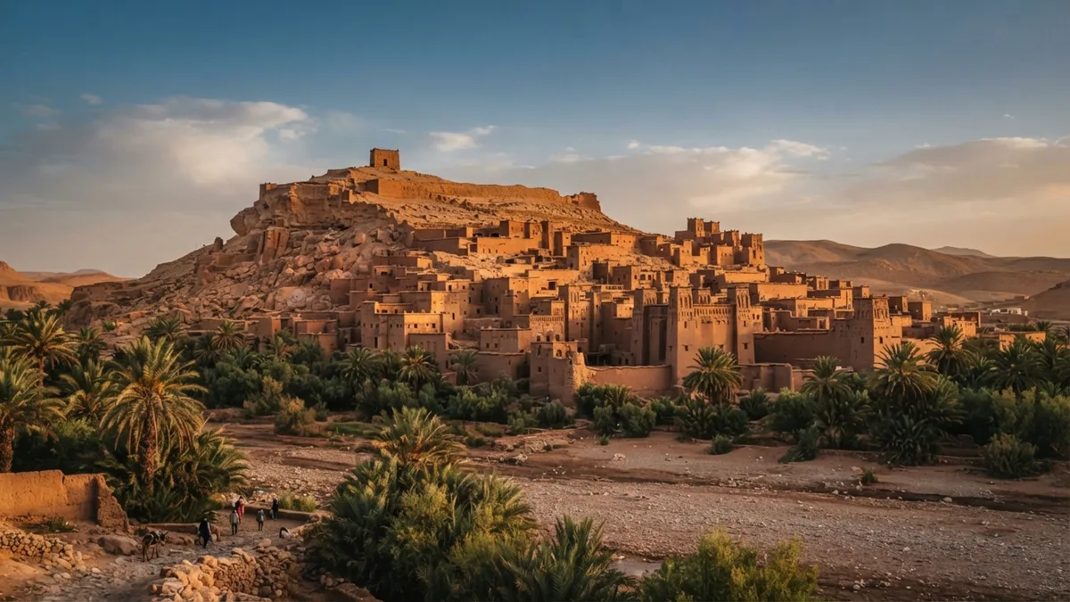 Torres de terra nasceram junto a uma antiga rota de caravanas e ainda formam uma vila fortificada no sul do Marrocos